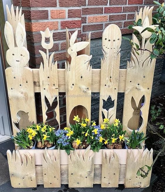 Při čištění zahrady sesbírali dřevo a větvičky – Jarní dekorace