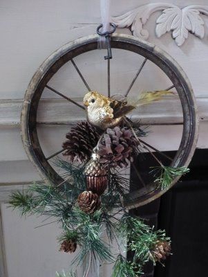 Dechberoucí proměny obyčejných dřevěných kol v krásné vánoční dekorace!