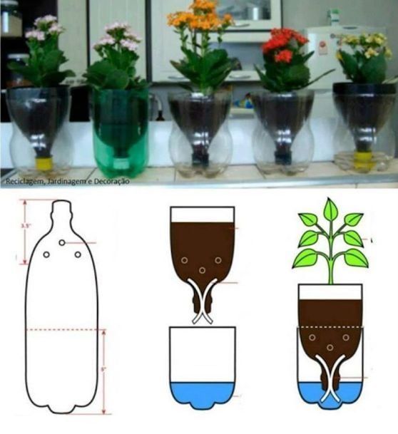 Inspirace na jarní, zahradní tvoření: Využijte obyčejnou PET lahev!