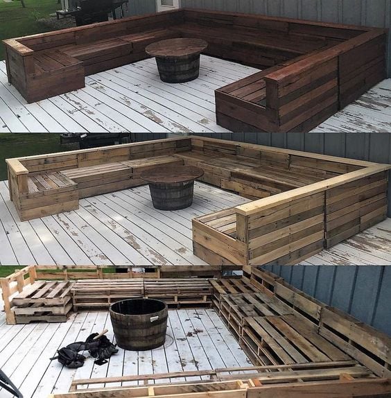 Stačí Vám několik dřevěných palet a můžete si vylepšit zahradu i terasu: 20+ nápadů na výtvory z palet