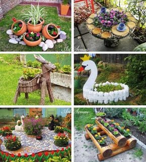 Vytvořte si krásné a levné dekorace na Vaší zahradu – 25+ inspirací