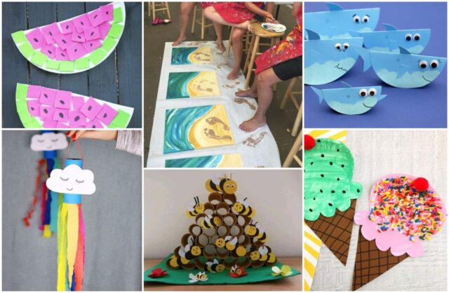 35+ nápadů na letní výrobky z papíru, při kterých si děti užijí kreativní zábavu plnou barev!