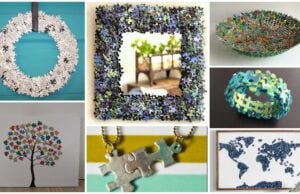 Skvělé nápady, jak využít zbylé dílky puzzle, kterému chybí jeden nebo více kousků: 30+ nápadů na originální dekorace!