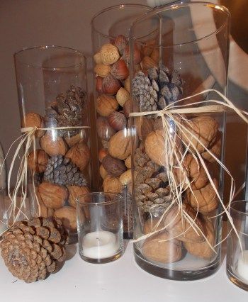 Krásné dekorace vytvořené z ořechů a ořechových skořápek – Inspirujte se