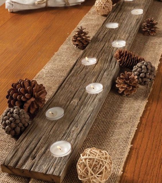 Stačí Vám jen několik kousků dřeva: Vyrobte si úžasné dekorace na podzimní měsíce