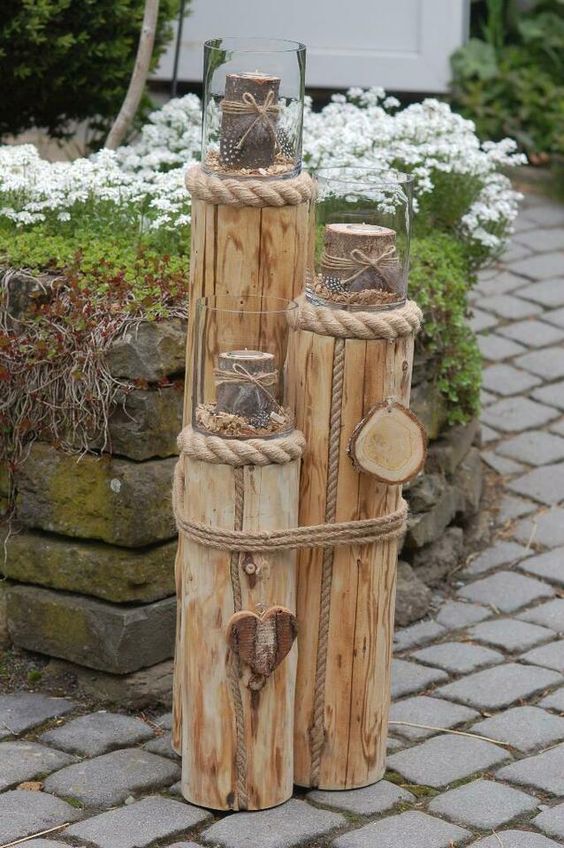 Stačí Vám jen několik kousků dřeva: Vyrobte si úžasné dekorace na podzimní měsíce