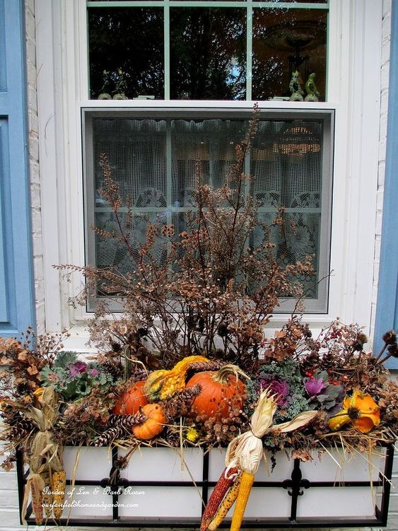 Krásné inspirace na okenní výzdobu pro celé podzimní období!