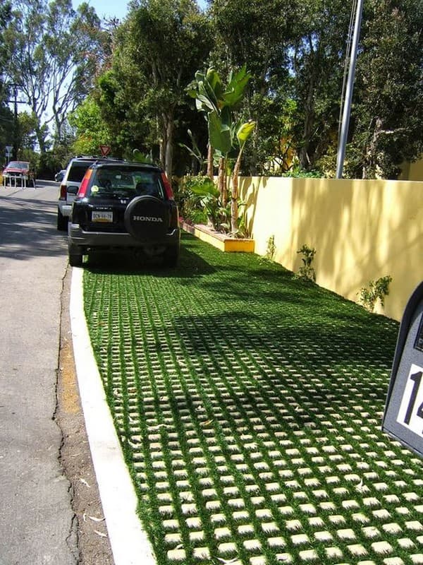 Ekoparking: Úžasné nápady na parkoviště pokryté trávou pro Váš soukromý vjezd na dvůr!