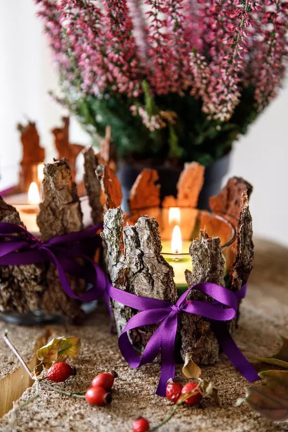 Inspirace na podzimní svícny vytvořené z přírodního materiálu: Nápady, které rozzáří Vaší domácnost!