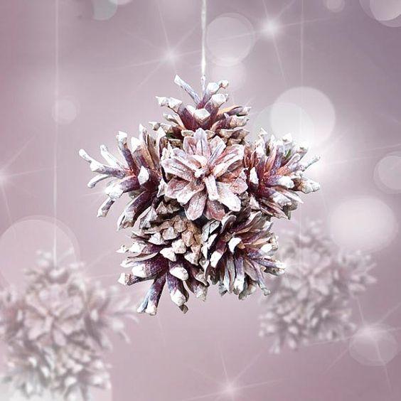 Krásné nápady na zimní dekorace vytvořené ze šišek – jednoduché a levné