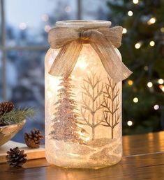 Proměňte zavařovací sklenici v krásný zimní svícen – jednoduše a levně