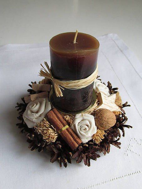 Nečekejte až na adventní svíčku: Vytvořte si krásný zimní svícen