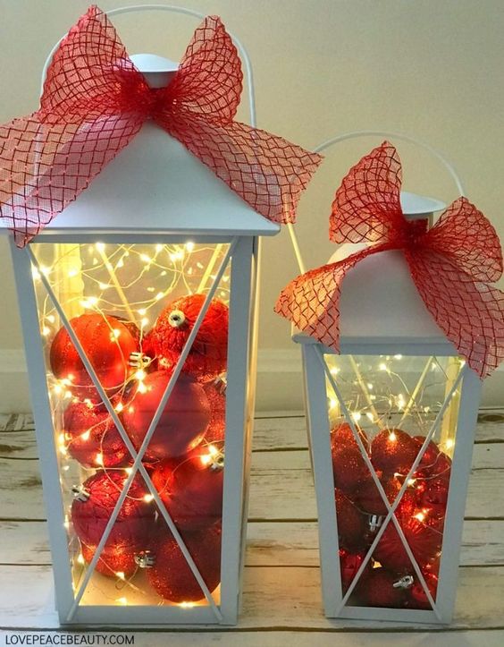 Inspirace na kouzelné vánoční dekorace: Využili jsme obyčejné lucerničky!