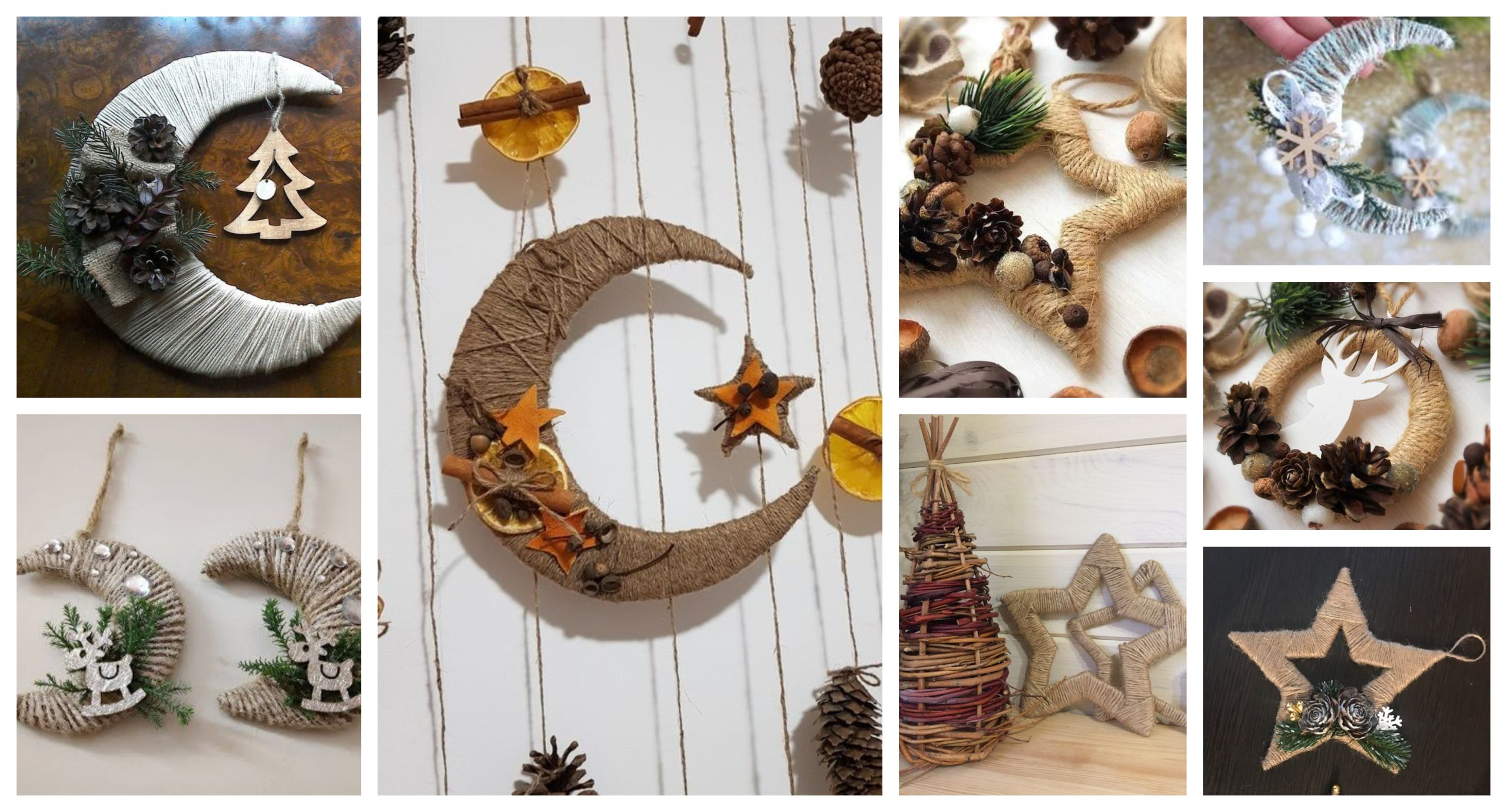 Jednoduché dekorace vytvořené z kartonu a provázku: Budou Vás těšit!