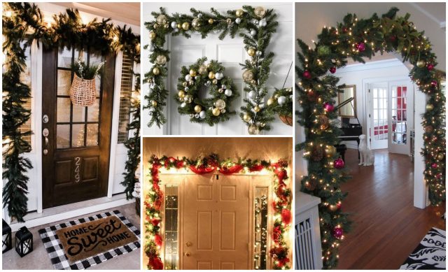Inspirace na vánoční výzdobu kolem dveří: Sváteční dekor do exteriéru i interiéru!