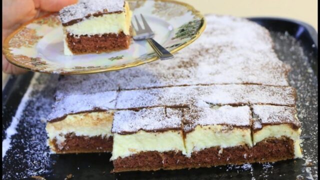 Recept na kokosový koláč s krémovou náplní