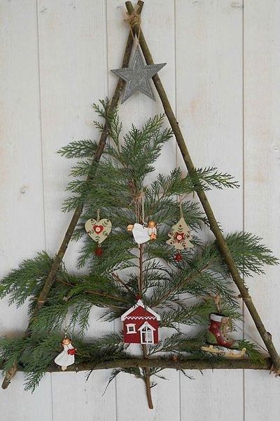 Zimní tvoření dekorací z větviček, mechu a šišek – Inspirujte se i Vy