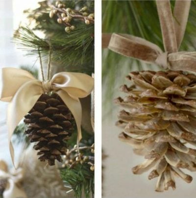 Přírodní dekorace na vánoční stromeček, které si zvládnete jednoduše vytvořit