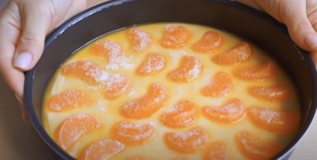 Recept na koláč s mandarinkami