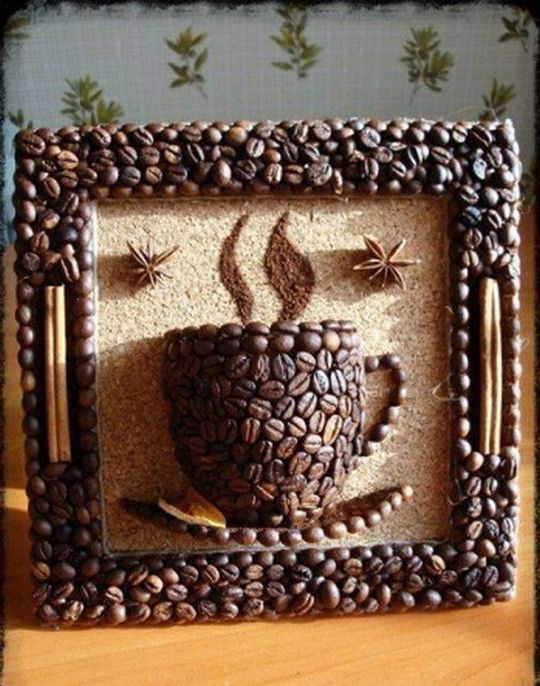 Využijte obyčejná kávová zrna k vytvoření krásného dekorativního kousků: Inspirujte se!