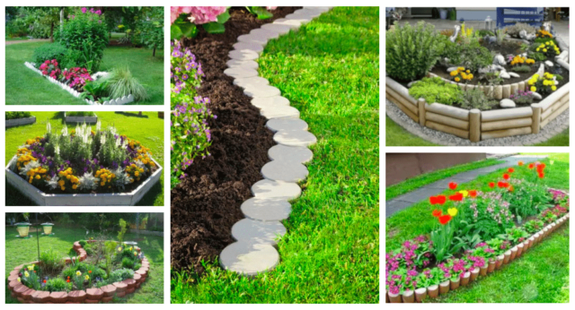 Ohraničte si záhony na pěstování zeleniny nebo květin – Nápady z kamenů, cihel a dřeva