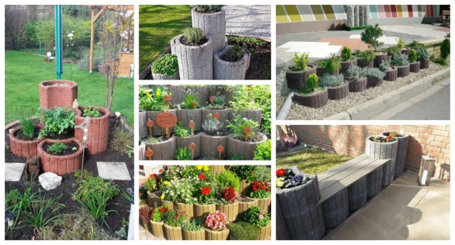 Betonové svahové tvárnice jako dekorace do zahrady