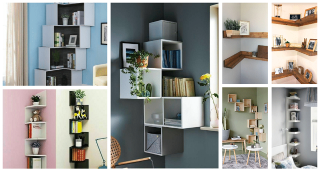 Využijte každý prostor v domácnosti: 30+ inspirací na rohové police
