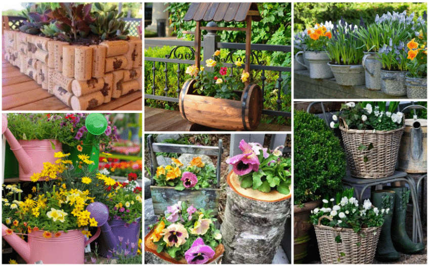 Inspirace na originální a krásné květináče, které se budou na Vaší zahradě skvěle vyjímat!