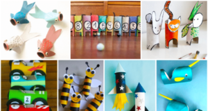 Výtvarná výchova i bez školy: Skvělé nápady na barevné tvoření pro děti z toaletních ruliček!