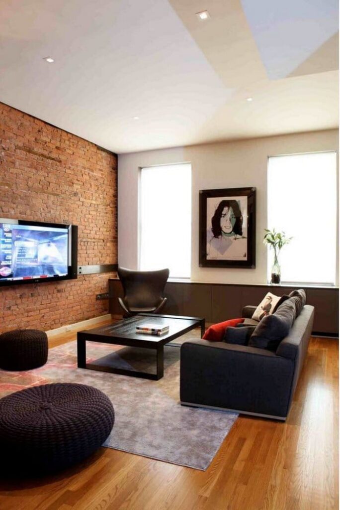 Vylepšete si své bydlení pomocí cihlových obkladů v obývacím pokoji – 25+ inspirací