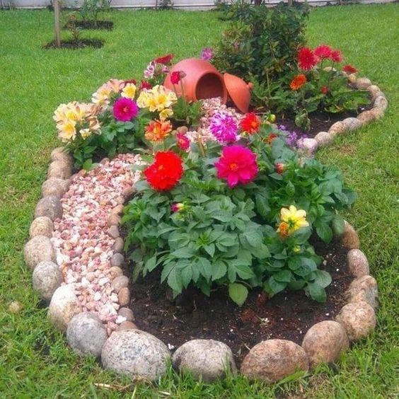 Vylepšete si zahradu pomocí obyčejných kamínků – 25+ úžasných nápadů