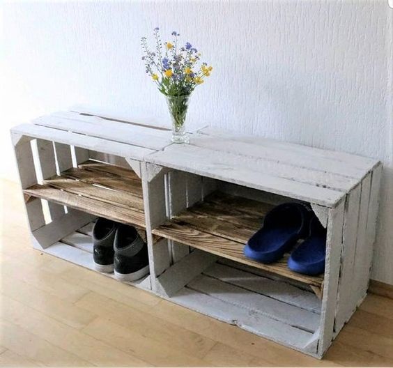 Z dřevěných bedýnek lze vytvořit krásný nábytek do domácnosti – Inspirujte se