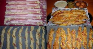 Recept na slaninové tyčinky se sýrem z listového těsta - Prima inspirace