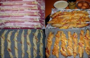 Recept na slaninové tyčinky se sýrem z listového těsta - Prima inspirace