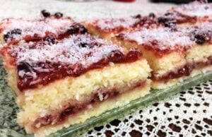 Recept na kokosové řezy s marmeládou - Prima inspirace