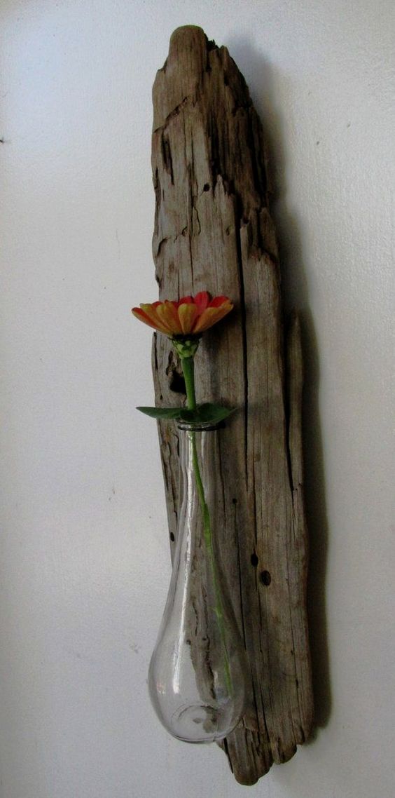 Základem je obyčejný kus dřeva – Originální nástěnné dekorace!