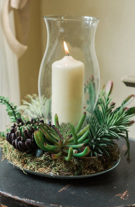 20+ krásných a velice vkusných spojení svícnů a rostlin – Inspirujte se!