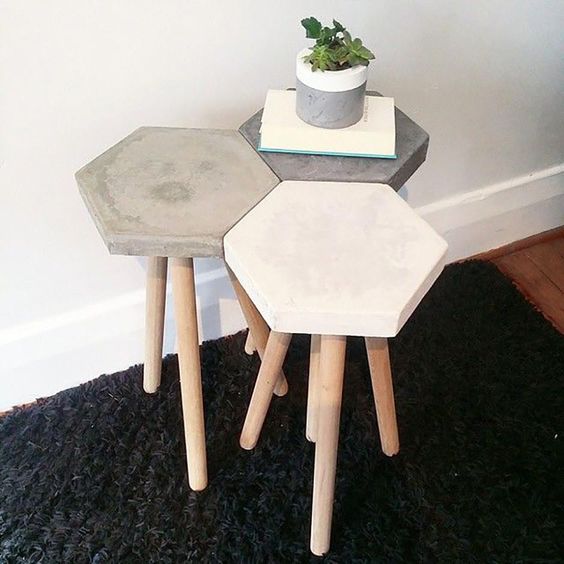 Skvělé způsoby, jak využít beton k dekoračním účelům a k výrobě nábytku!