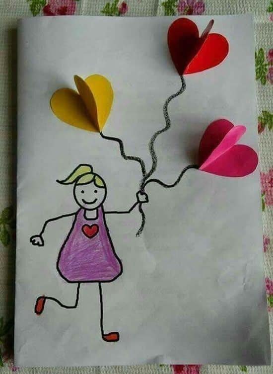 Výtvarná výchova bez školy: Skvělé nápady na valentýnské tvoření pro děti plné barev a lásky!