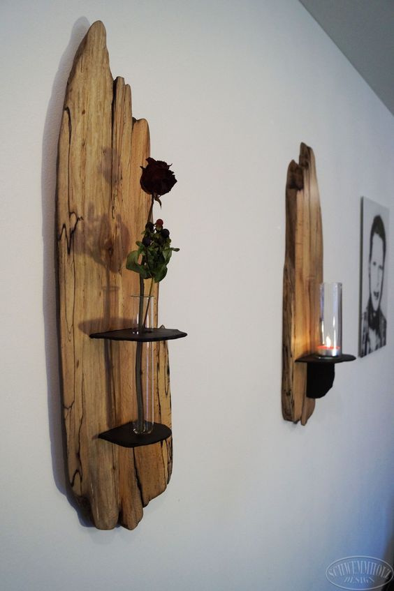 Využijte obyčejný kus dřeva jako krásnou nástěnnou dekoraci: Výsledek stojí za to!