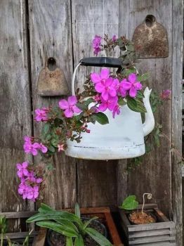 Překrásné jarní květinové dekorace – Využijte staré nádobí!