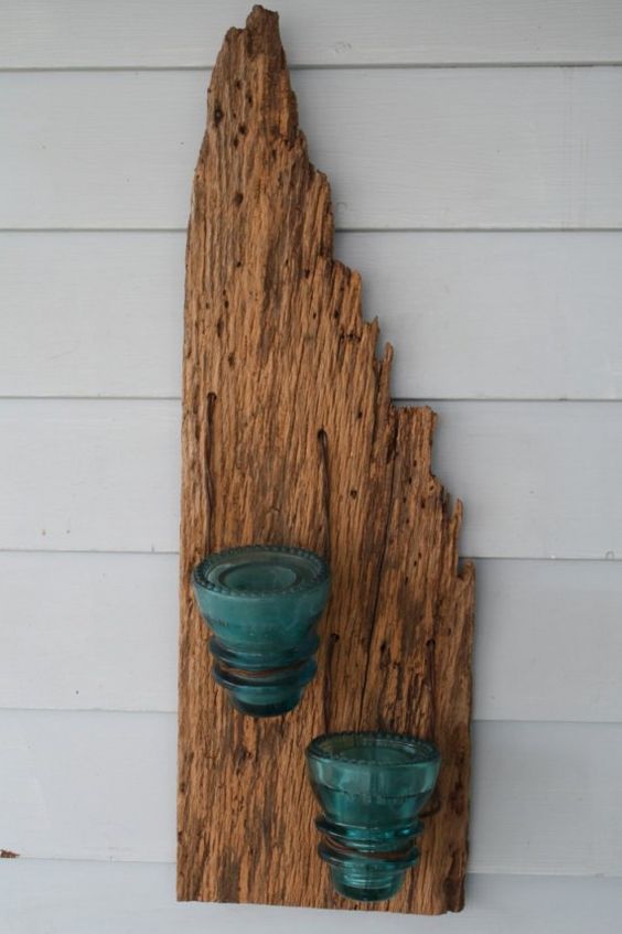 Základem je obyčejný kus dřeva – Originální nástěnné dekorace!