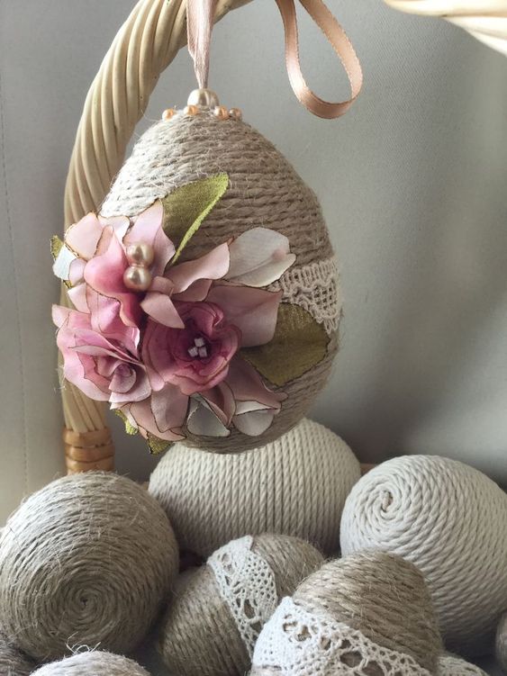 Vytvořte si krásné originální dekorace z provázku – Velikonoční nápady