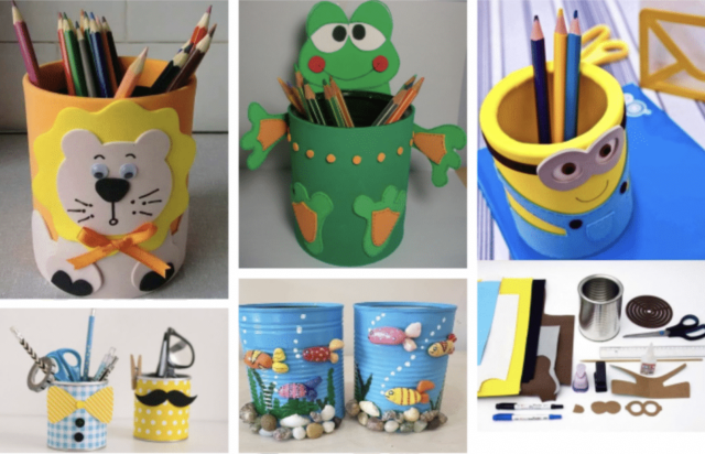 Inspirace na tvoření pro vaše děti - stojan na tužky - Prima inspirace