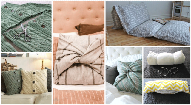 Skvělý způsob, jak jednodušše proměnit staré polštáře v krásné bytové doplňky!