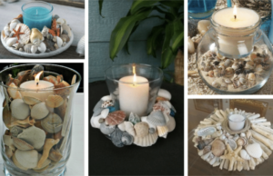 Skvělá inspirace na svíčkovou dekoraci: Využijte darů moře!