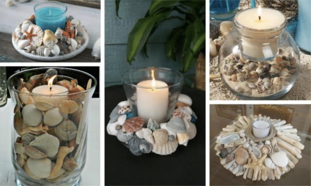 Skvělá inspirace na svíčkovou dekoraci: Využijte darů moře!