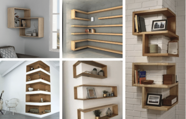 Inspirace na rohové poličky
