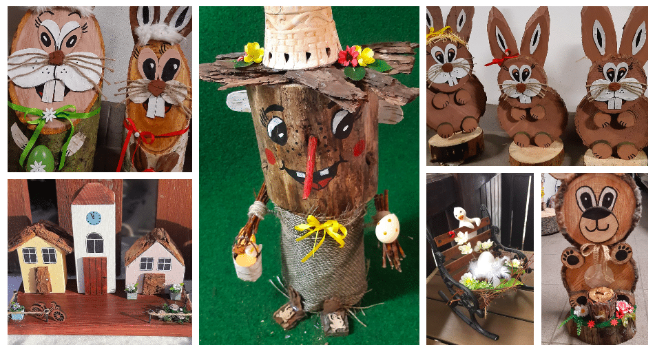 Využili odpadové dřevo – Jarní dekorace ze dřeva z Vašich domácností