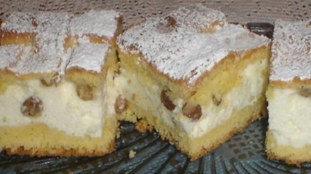 Fantastická tvarohová buchta s rozinkami: Recept zde